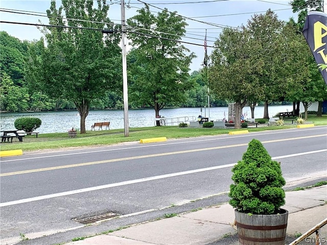 2739 State Route 48, Minetto, NY 13115 - view of asphalt street featuring sidewalks and a water view