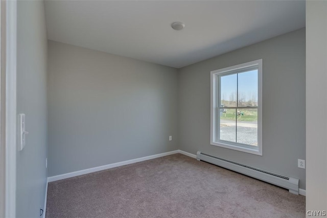 22218 Freedom Dr, Champion, NY 13619 - carpeted empty room with a baseboard radiator and baseboards