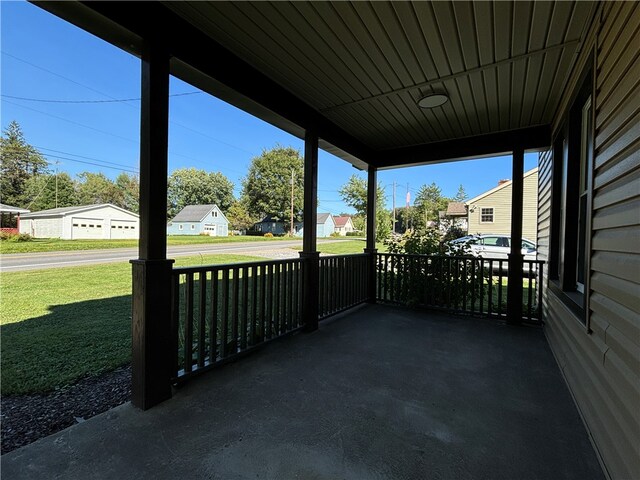 view of patio featuring covered porch