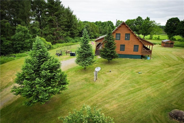 birds eye view of property