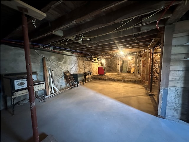 view of basement