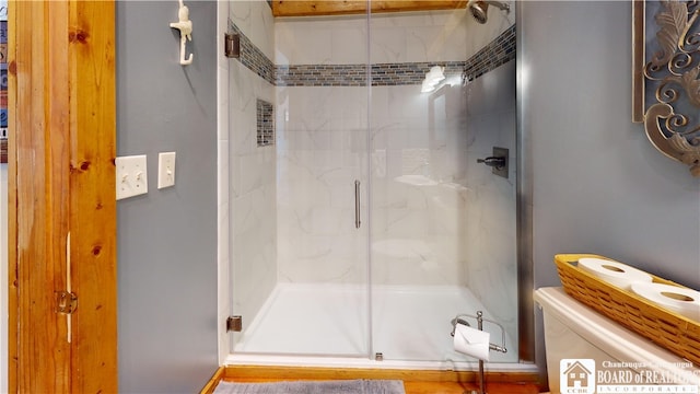 2638 Shadyside Rd, Mina, NY 14736 - full bath featuring a marble finish shower and toilet