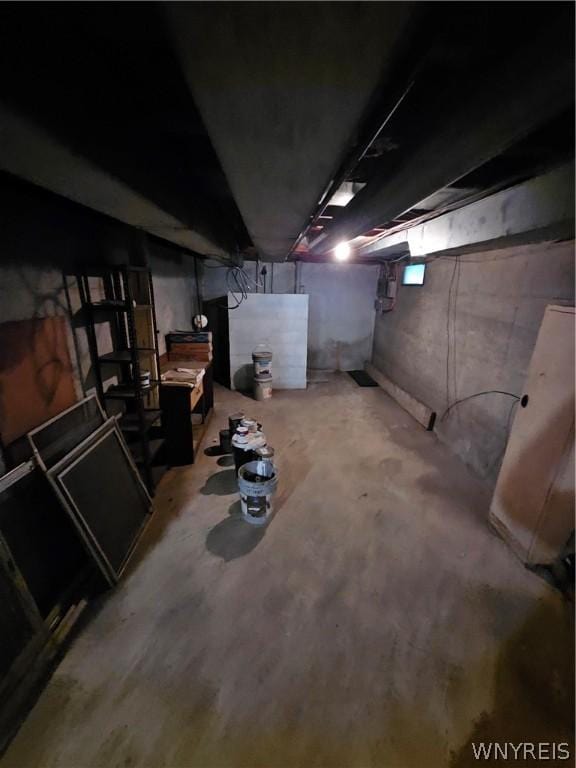 view of basement