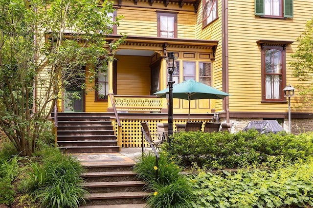 73 Elm St, Otsego, NY 13326 - exterior space featuring a porch