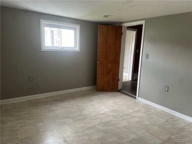 view of tiled empty room