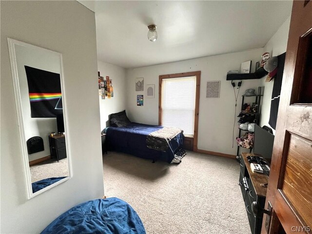 bedroom with carpet flooring