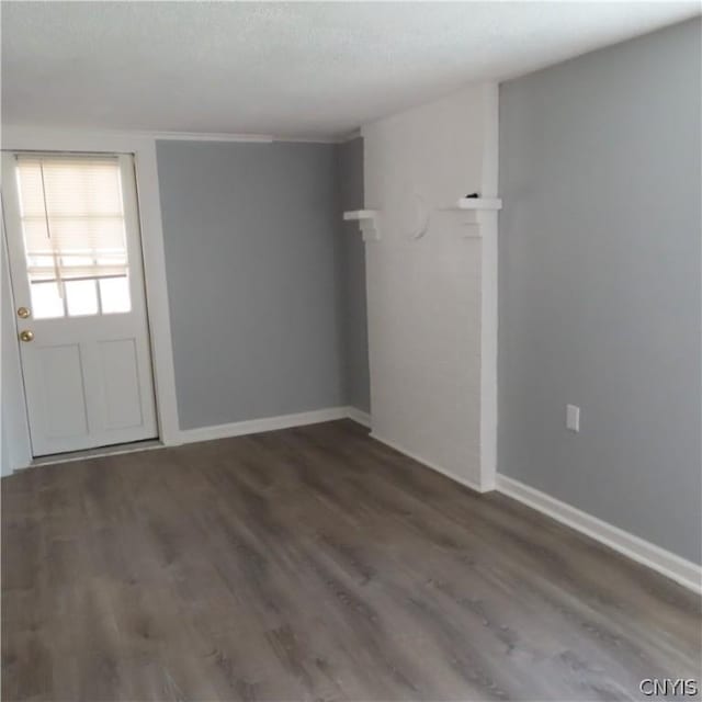 interior space featuring dark hardwood / wood-style flooring