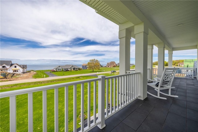 balcony with a porch