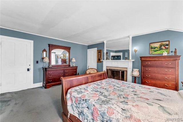 bedroom featuring carpet