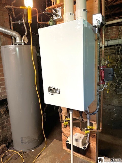 utilities with water heater and gas water heater