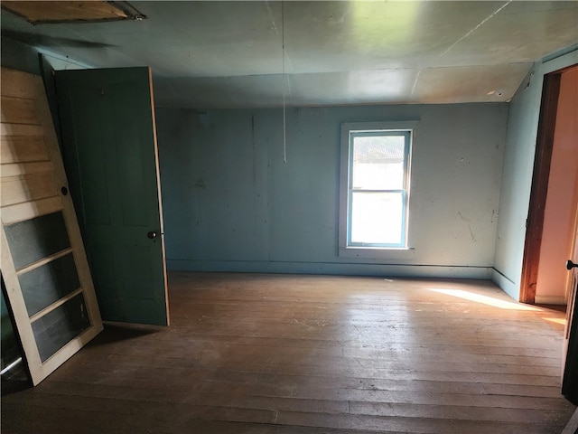 empty room featuring hardwood / wood-style floors