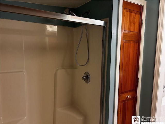 bathroom with walk in shower