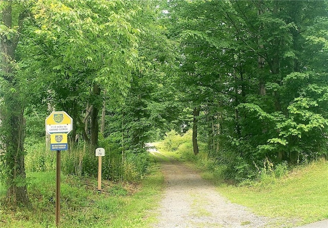 view of road