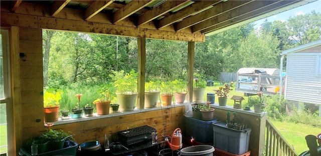 sunroom with a wealth of natural light