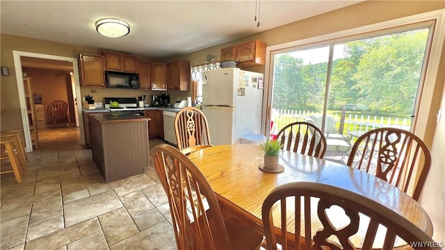 view of dining space