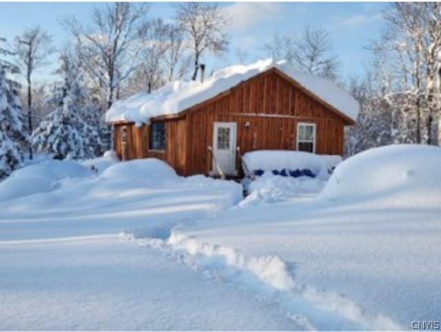 view of snowy exterior