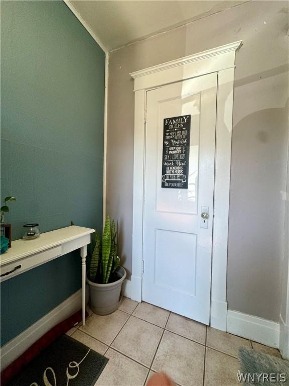 interior space featuring tile patterned floors