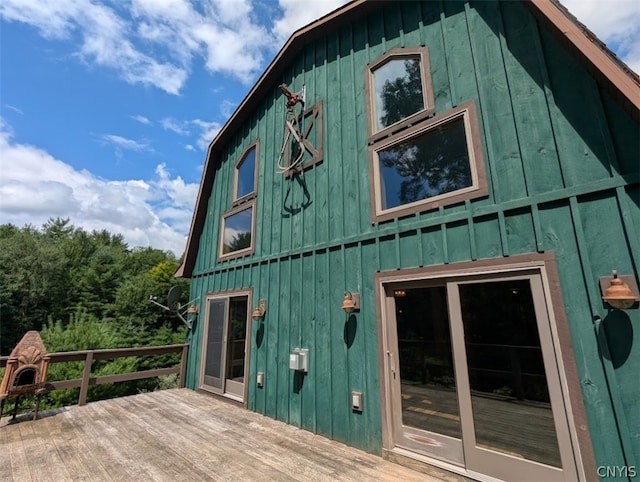 exterior space featuring a deck