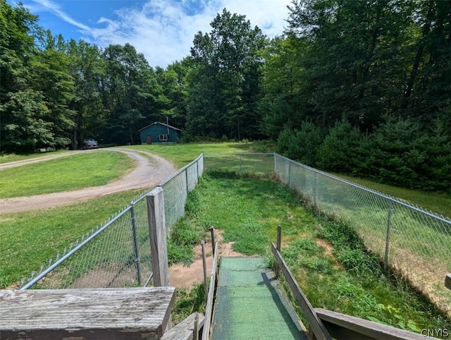 exterior space featuring a yard