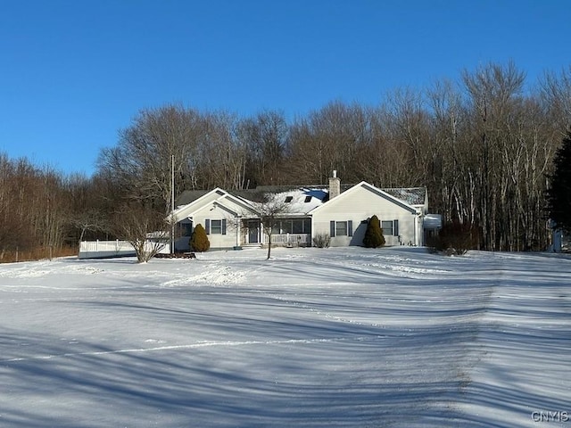 view of front of home