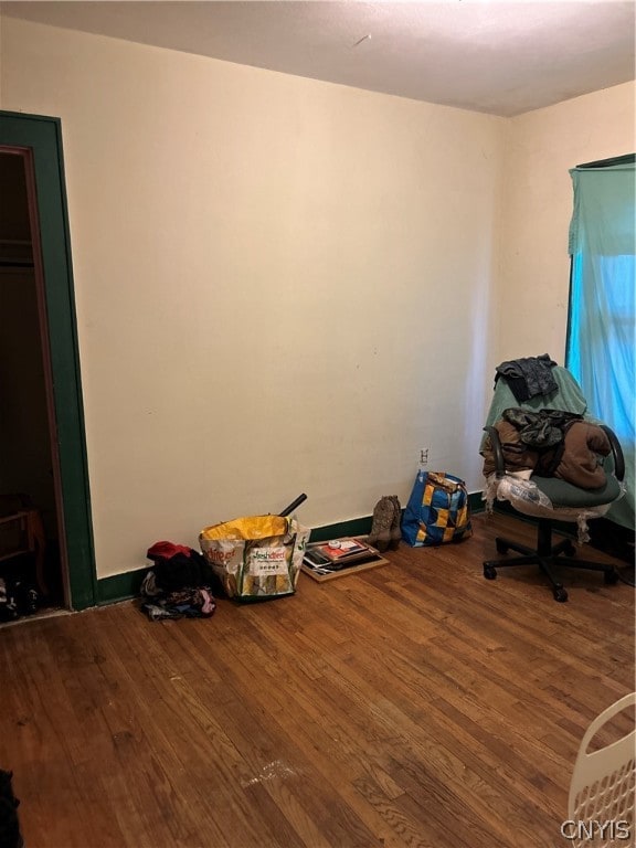 misc room featuring hardwood / wood-style floors