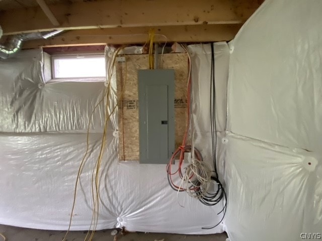 utility room with electric panel