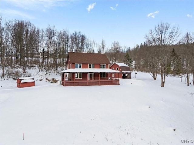 view of front of home with a porch