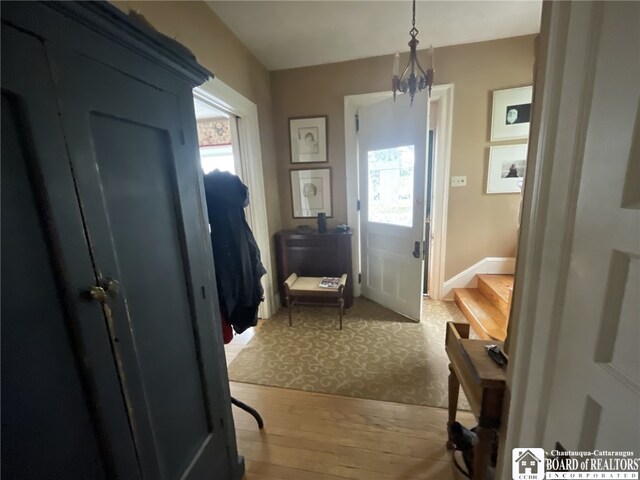 interior space featuring hardwood / wood-style flooring