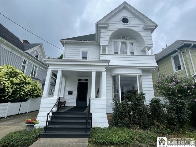 view of front of home with a porch