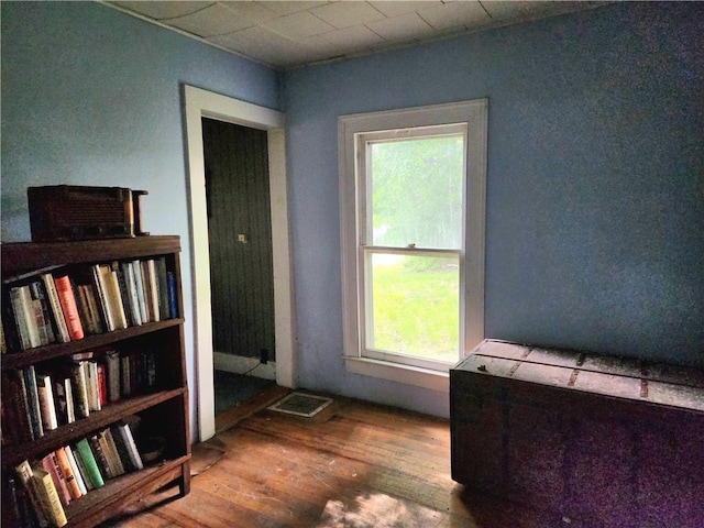 interior space featuring hardwood / wood-style flooring