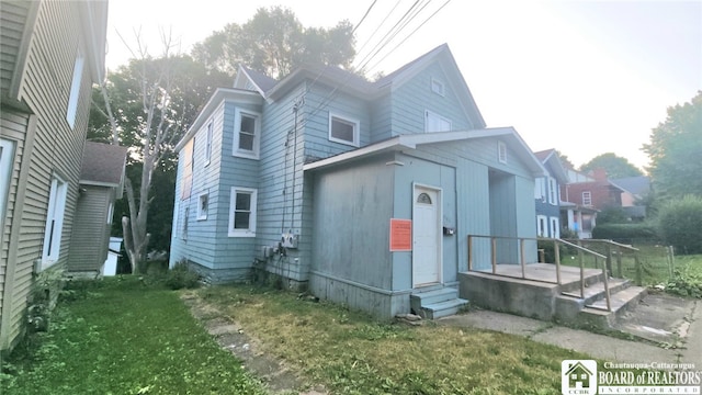 view of rear view of property