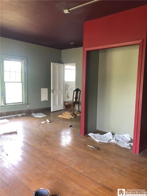 interior space featuring hardwood / wood-style floors