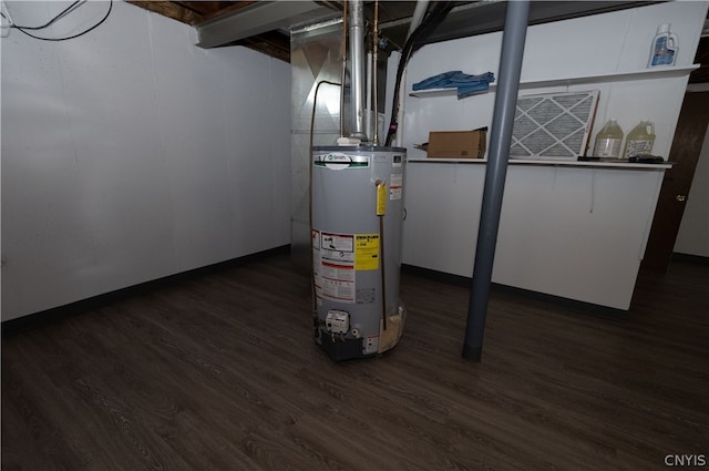 interior space with water heater