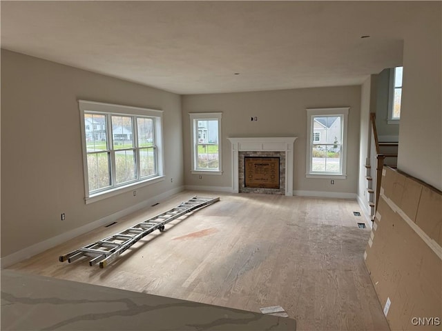 view of unfurnished living room