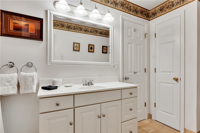 bathroom with vanity