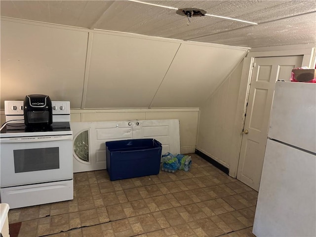 kitchen with white appliances