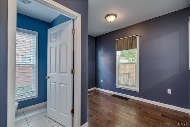 interior space featuring light hardwood / wood-style flooring