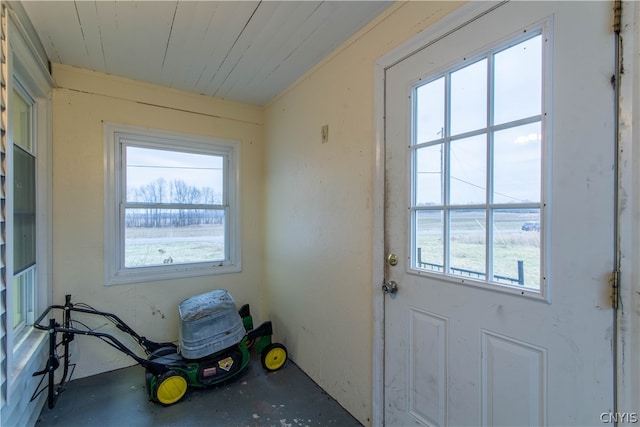 doorway to outside with a wealth of natural light