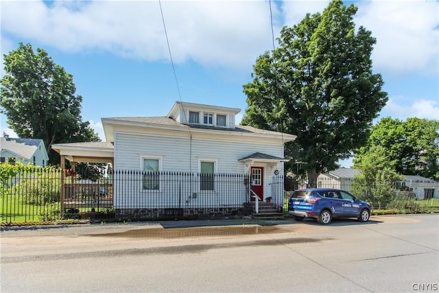 view of bungalow-style home