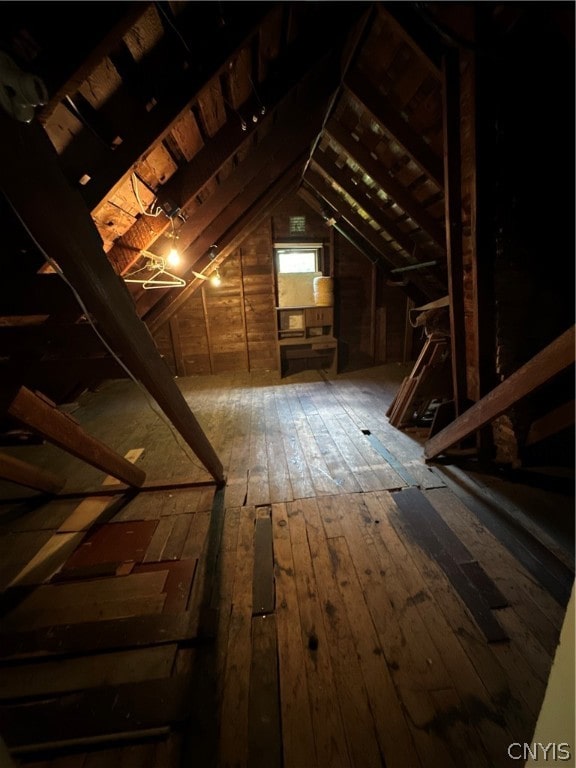 view of attic