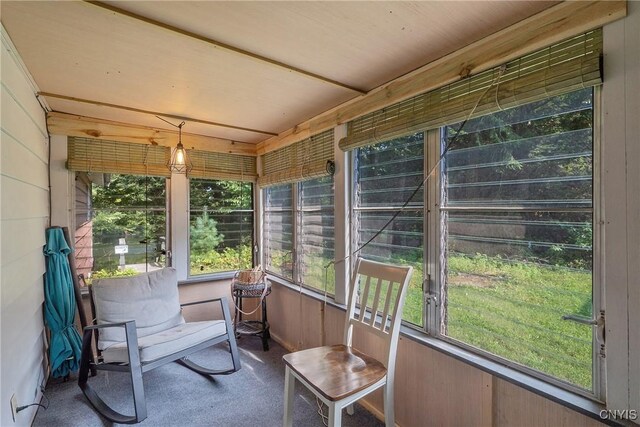 view of sunroom / solarium