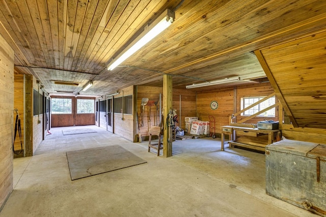 view of horse barn