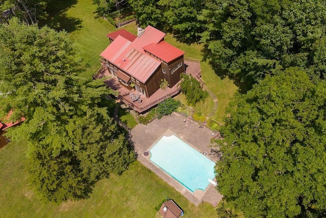 200 Onistagrawa Ln, Fulton, NY 12122 - view from above of property featuring a pool