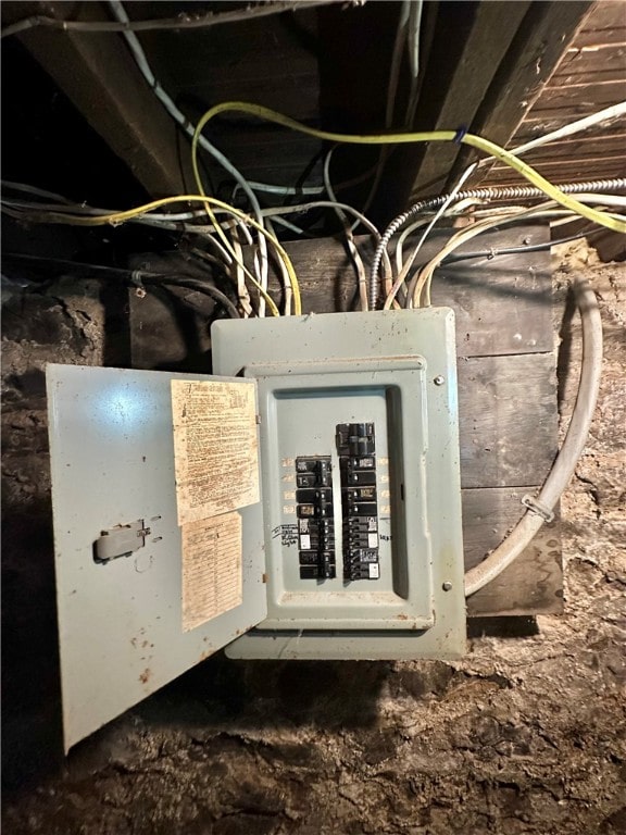 utility room featuring electric panel