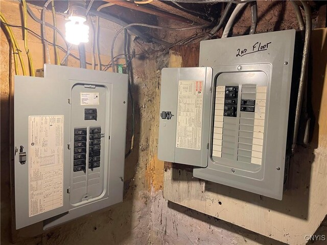 utility room with electric panel