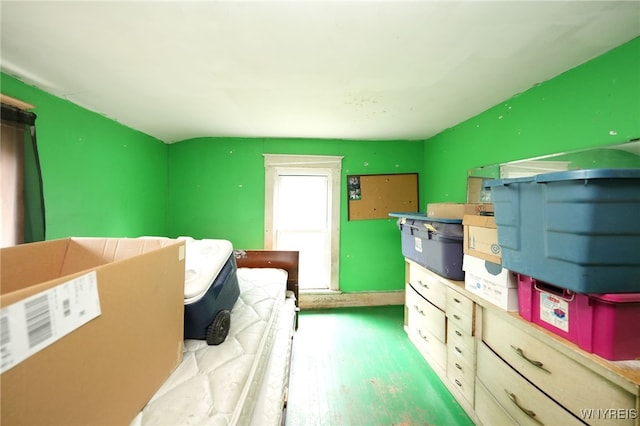 bedroom featuring light wood-type flooring