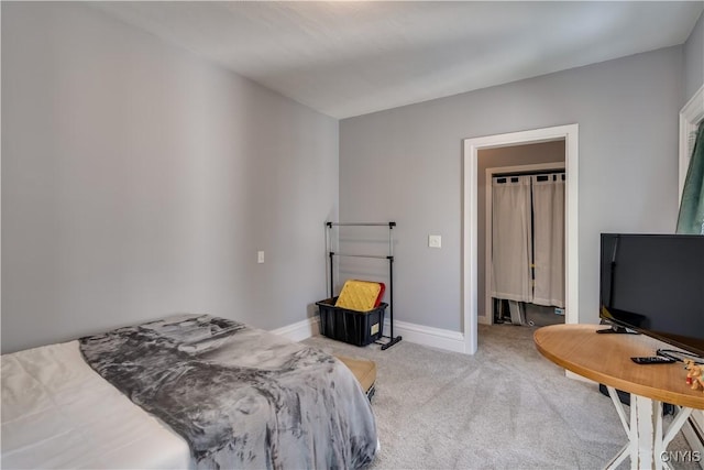 bedroom with carpet flooring