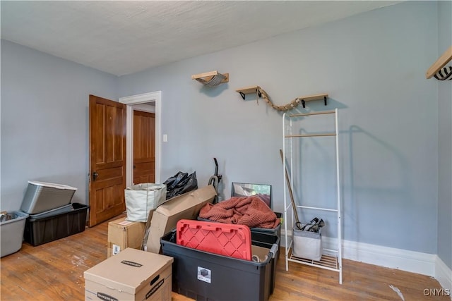 interior space featuring hardwood / wood-style floors