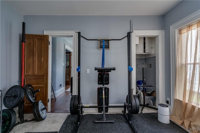 view of workout room