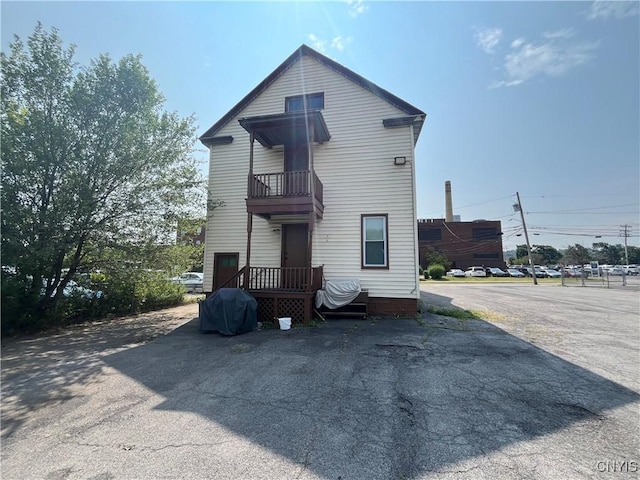 view of back of property